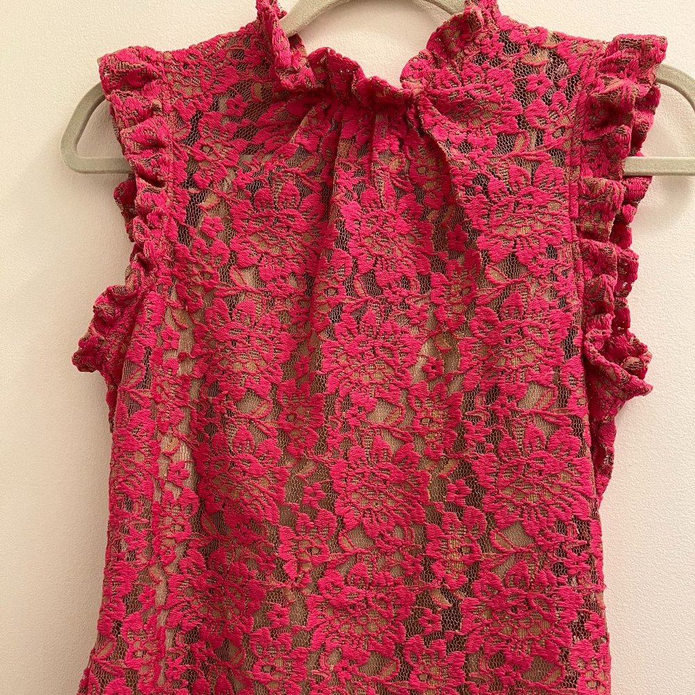 Anthropologie Size XS Pink Sleeveless Top